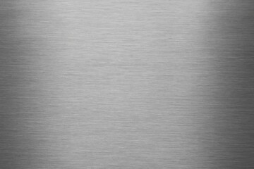 Metallic surface with brushed silver finish for background design