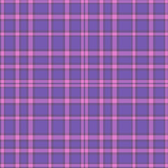 Vibrant Seamless Purple and Pink Plaid Pattern for Modern and Playful Textile Designs