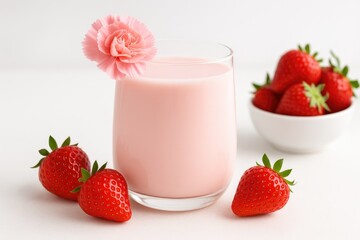 Soft pink hue of fruit beverage crafted with water kefir and floral notes