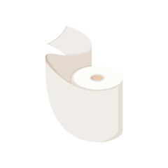 tissue and toilet paper roll icon vector