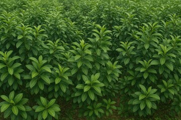 Obraz premium Vibrant greenery of the large tree