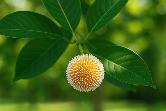 The vibrant flowering tree known as Neolamarckia cadamba