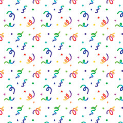 Party crackers, backgrounds, confetti, birthday, celebration, blessing, explosion, swatches support. / パーティクラッカーが飛び散る背景素材 紙吹雪 バースデー お祝い 祝福 爆発 スウォッチ対応