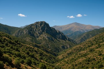 Fototapeta premium Mountainous scenery in a southern Spanish region