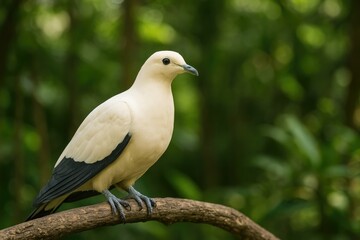Fototapeta premium Bird species: Pied Imperial Pigeon in the wild