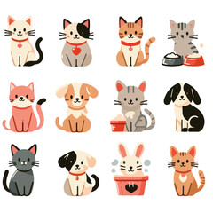 cute cartoon pet collection