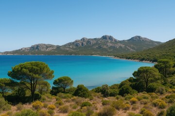 Obraz premium Scenic Views of Sardinia's Landscape