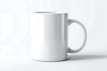 A Classic White Ceramic Coffee Mug for Everyday Use