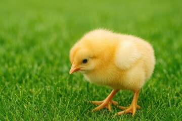 Young poultry enjoying a meal