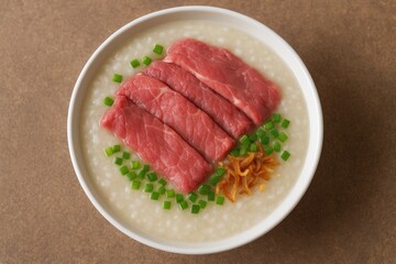 Beef used in traditional Vietnamese rice porridge