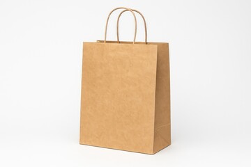 White background with a standalone paper bag