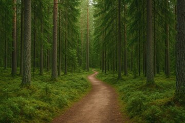 Exploring the northern woodland on a nature walk