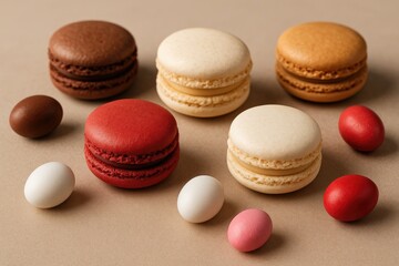 Obraz premium Delicious French-style Almond Cookies