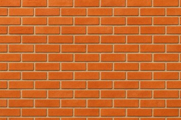 Vibrant orange brick wall with textured background