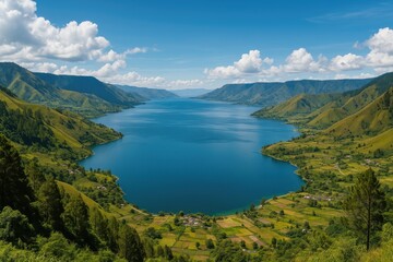 Obraz premium Exploring the Majestic Lake Toba