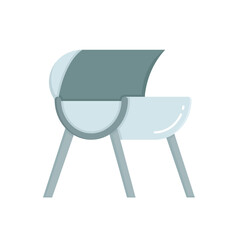 outdoor BBQ grill stove icon vector illustration