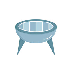 outdoor BBQ grill stove icon vector illustration