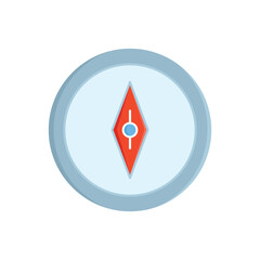 compass tool icon on white background