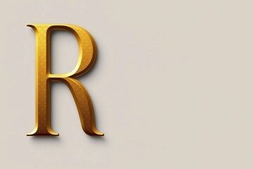 Naklejka premium metal font letter