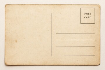 Vintage blank postcard for writing and mailing
