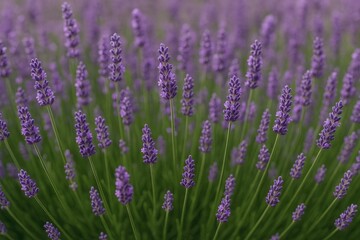 Fototapeta premium Beautiful lavender blooms in full bloom