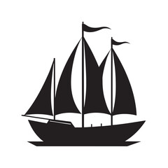 Vintage Sailing Yacht Classic Profile