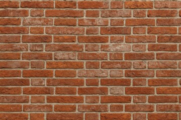 Obraz premium Close-up of a weathered red brick wall texture