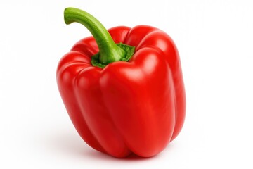 Vivid Red Bell Peppers with Clipping Path and Sharp Focus