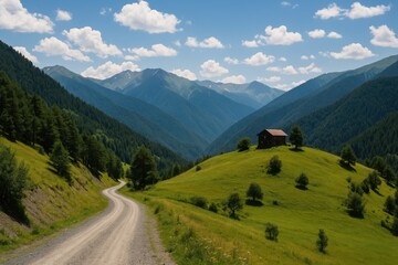 Journey through the mountains from Omalo to Shenako village in Tusheti