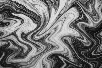 Abstract marbleized effect background in black and white with creative colors and beautiful paint photography