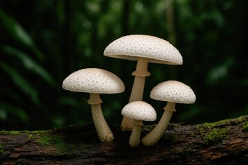 Fototapeta premium Wild Mushrooms Found in the Heart of the Rainforest