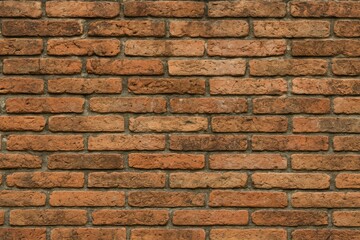 Fototapeta premium Vintage aged brick wall with weathered appearance