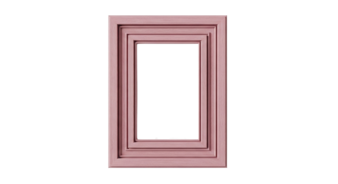 Three nested square frames isolated PNG with Transparent Background