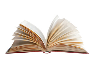 An open book with crisp pages revealed.