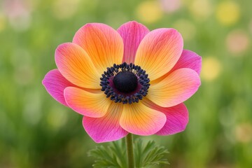 Vivid close-up of vibrant spring blossoms in a garden setting