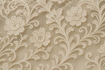 Antique lace detailed shot with blurred background