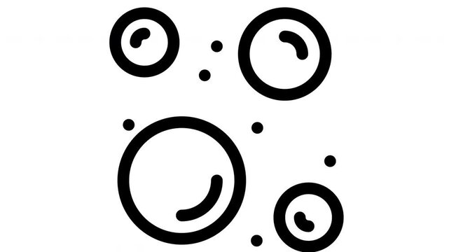 hemoglobin minimalist line animation