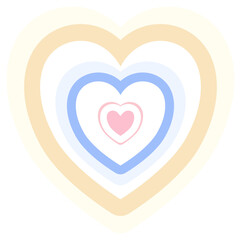 Cute Colorful Heart Shape Decoration