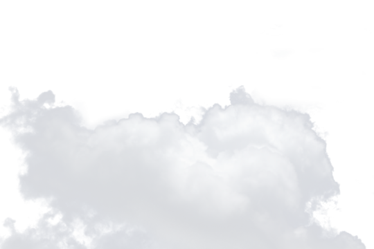 white cloud fluffy, fog or misty or smoke for overlay and design effect. isolated on transparent background. PNG file - Powered by Adobe