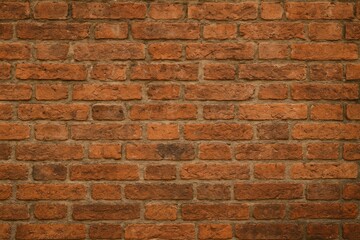 Obraz premium Old-fashioned crimson brick surface with aged appearance and soft natural illumination