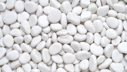 White pebbles texture