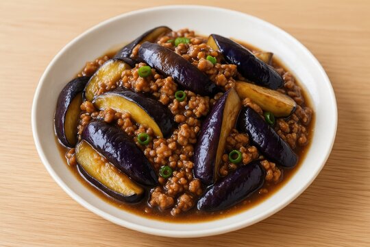 Saut&acirc;&circ;&scaron;&Acirc;&copy;ed Aubergine with Ground Beef