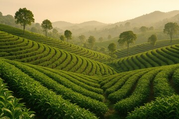 Tea Cultivation Areas in Southeast Asia