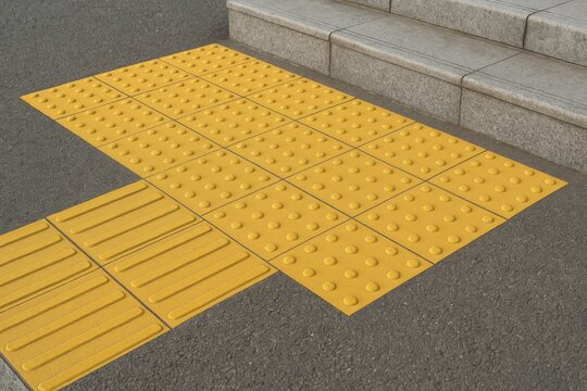 Textured Ground Surface Indicators for Pedestrian Guidance to Aid Visually Impaired Individuals