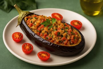 Brazilian-style stuffed eggplant dish