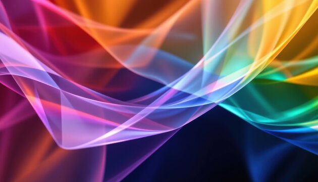 an elegant lgbt pride background featuring layered transparency for openness, reflecting transparency through crystal finishes, created for formal policy slides.