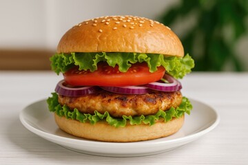My homemade juicy chicken burger recipe