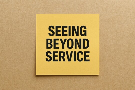 Naklejki Text visible beyond the service area on a textured background