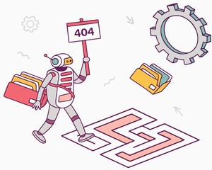 Creative 404 Error Page Design for Modern Websites | Error Page Concept for Broken Website Links