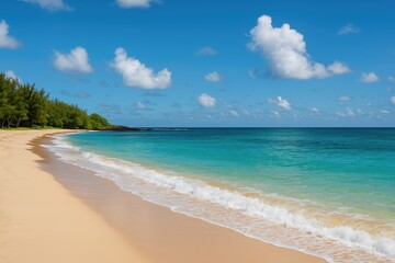 Fototapeta premium Sunny coastal paradise in the tropics